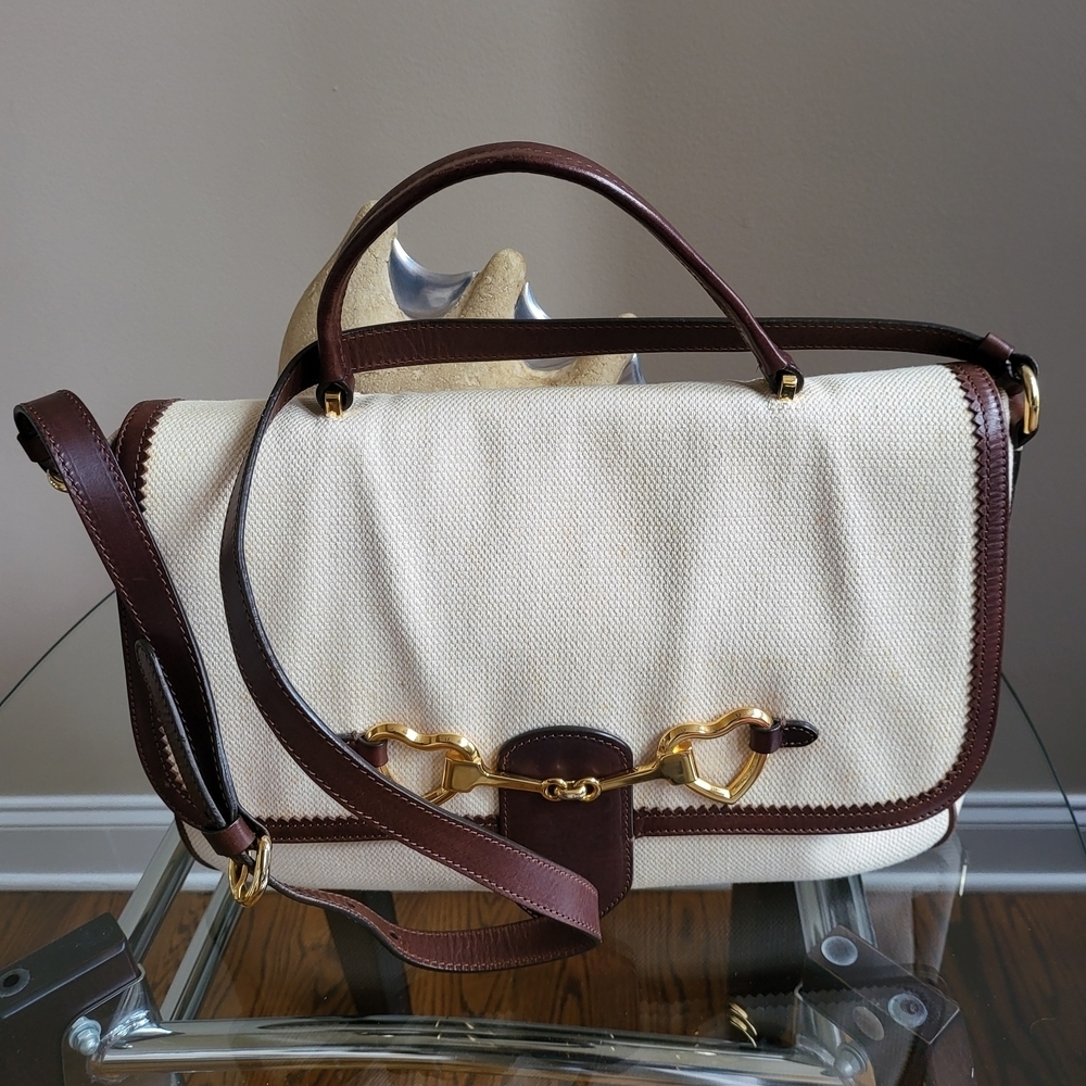 Moschino Gold Heart Horsebit Ristretto Medium Shoulder Bag, Authentic..